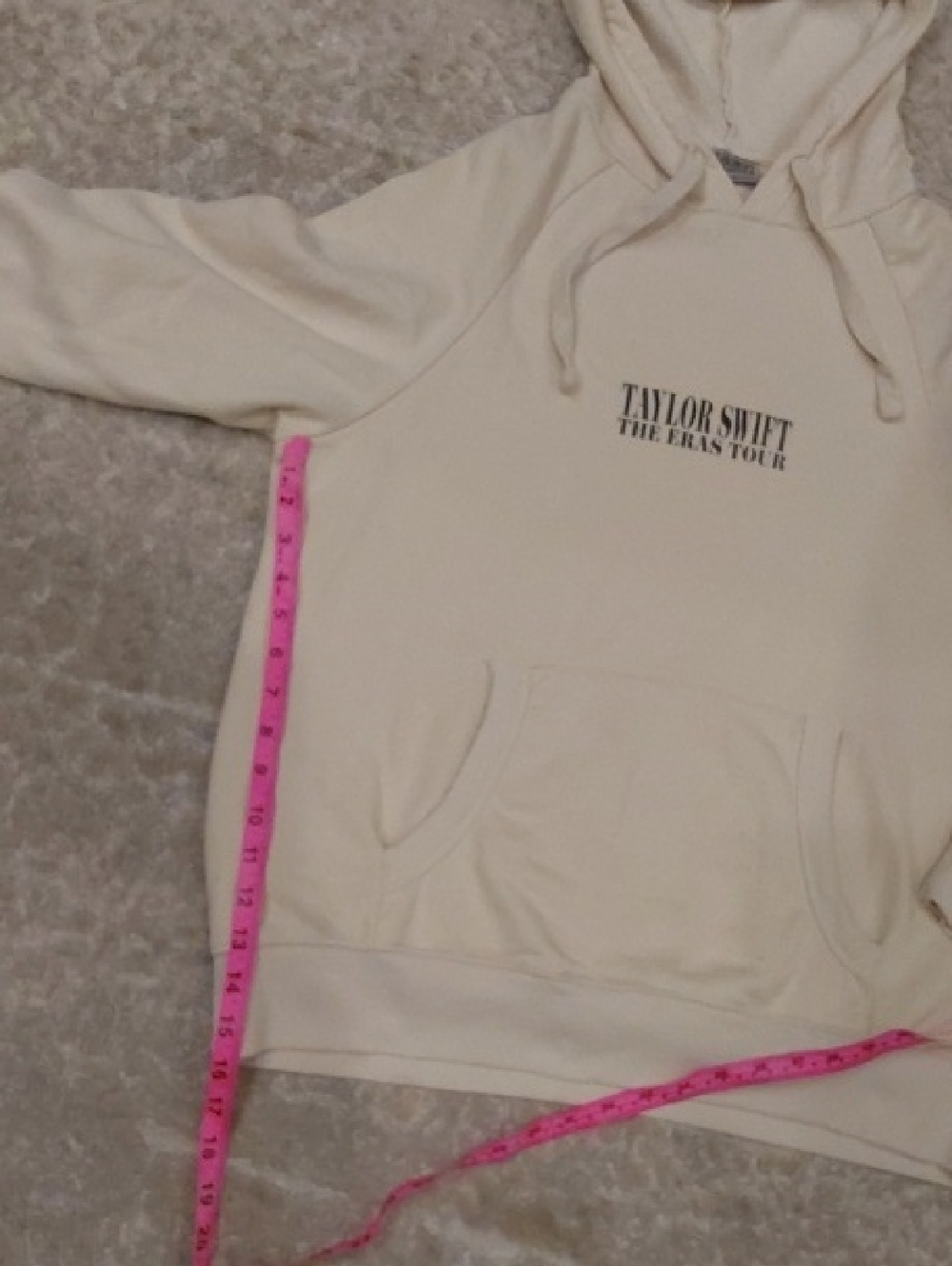 Taylor Swift  The Eras Tour  Beige Hoodie Size M - Picture 9 of 13
